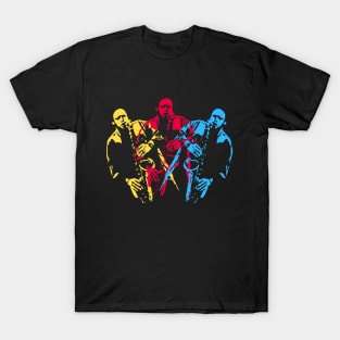 Colorful Saxophone Players T-Shirt